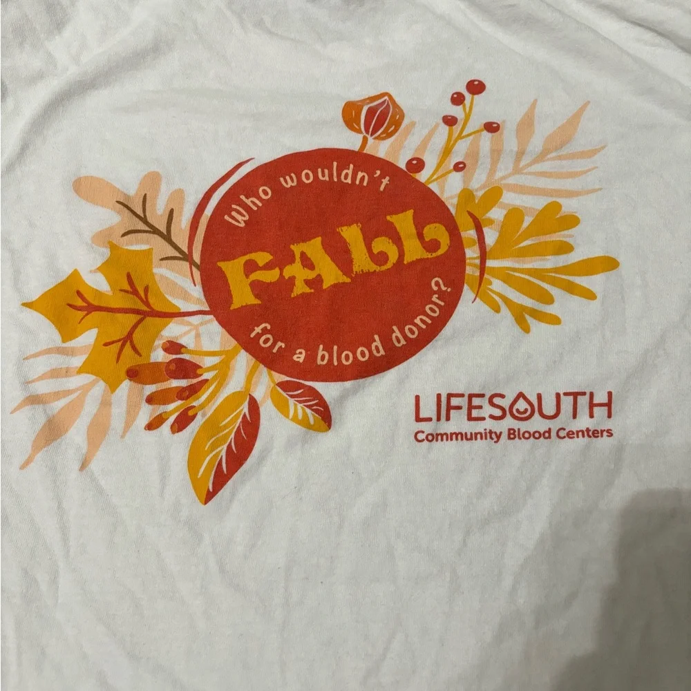 LifeSouth Community Blood Donor Shirt Size Medium - Picture 5 of 5